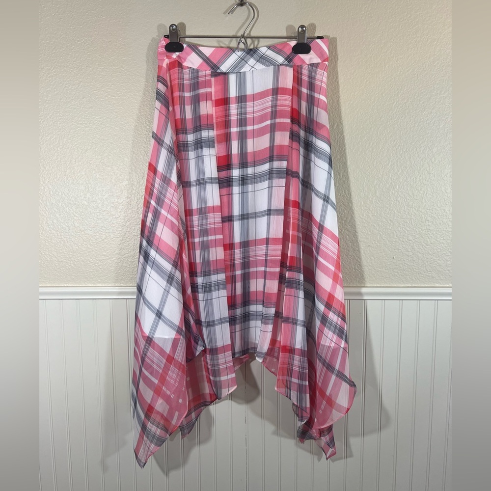 Tommy Hilfiger Asymmetrical Plaid Skirt Size 4